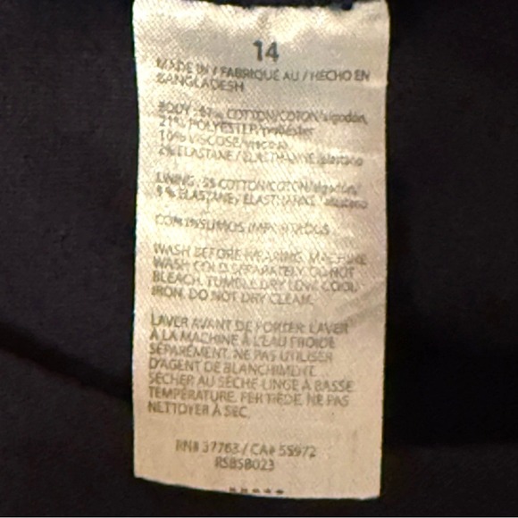 Rafaella Denim Blue Women's Skort size 14 - Picture 7 of 7